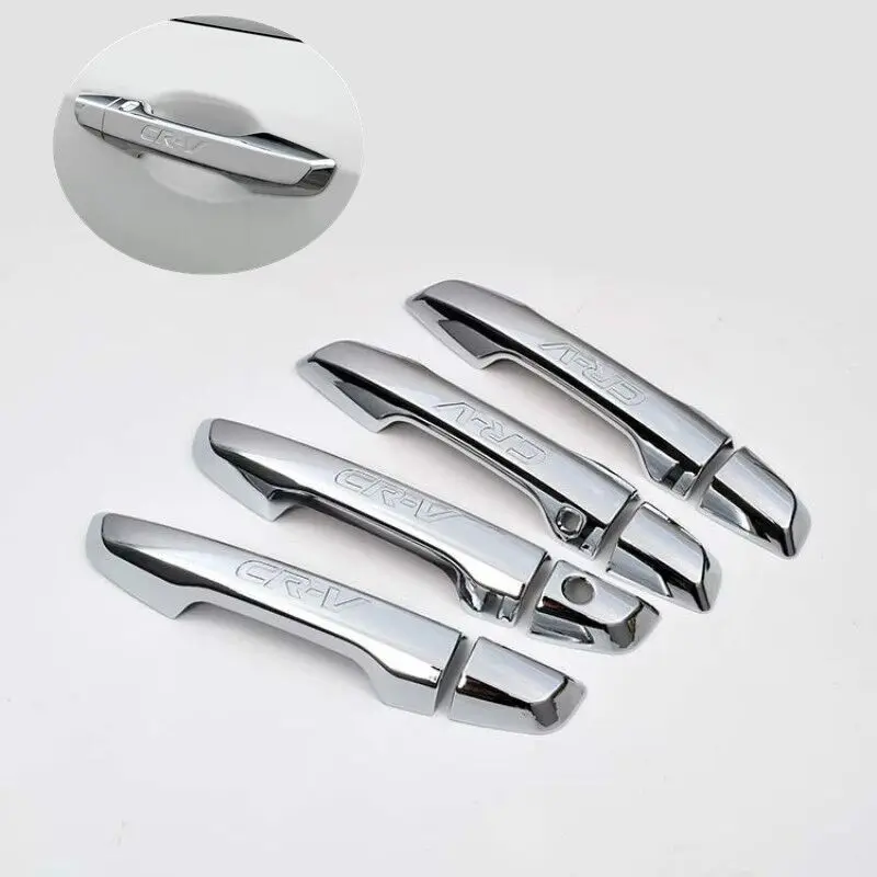 FUNDUOO For Honda CR-V CRV 2017 2018 2019 New Chrome Door Handle Covers trim Overlay Car Accessories Car Styling