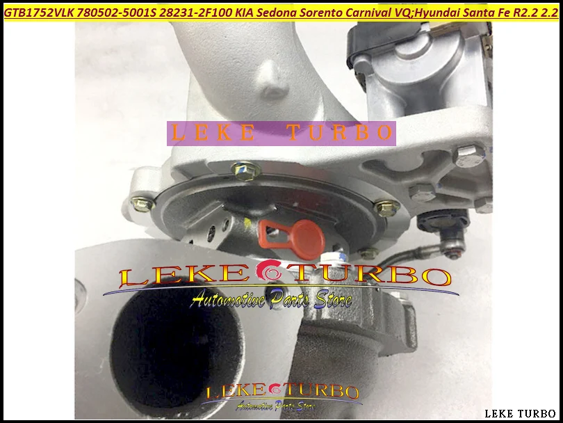 Turbo GTB1752VLK 780502 780502-5001S 780502-0001 28231-2F100 For Hyundai Santa Fe For KIA Sedona Sorento Carnival VQ R2.2 2.2L