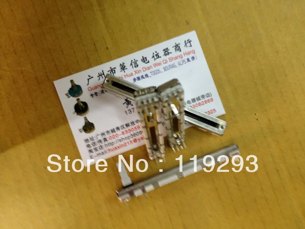 [BELLA]Japanese ALPS 7.5 cm Single Slide Potentiometers A20K--10PCS/LOT