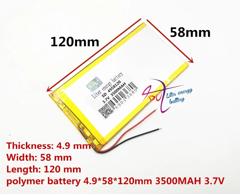 Liter energy battery 4958120 3.7V thium battery 3500MA battery for tablet PC battery for Hyundai A7HD