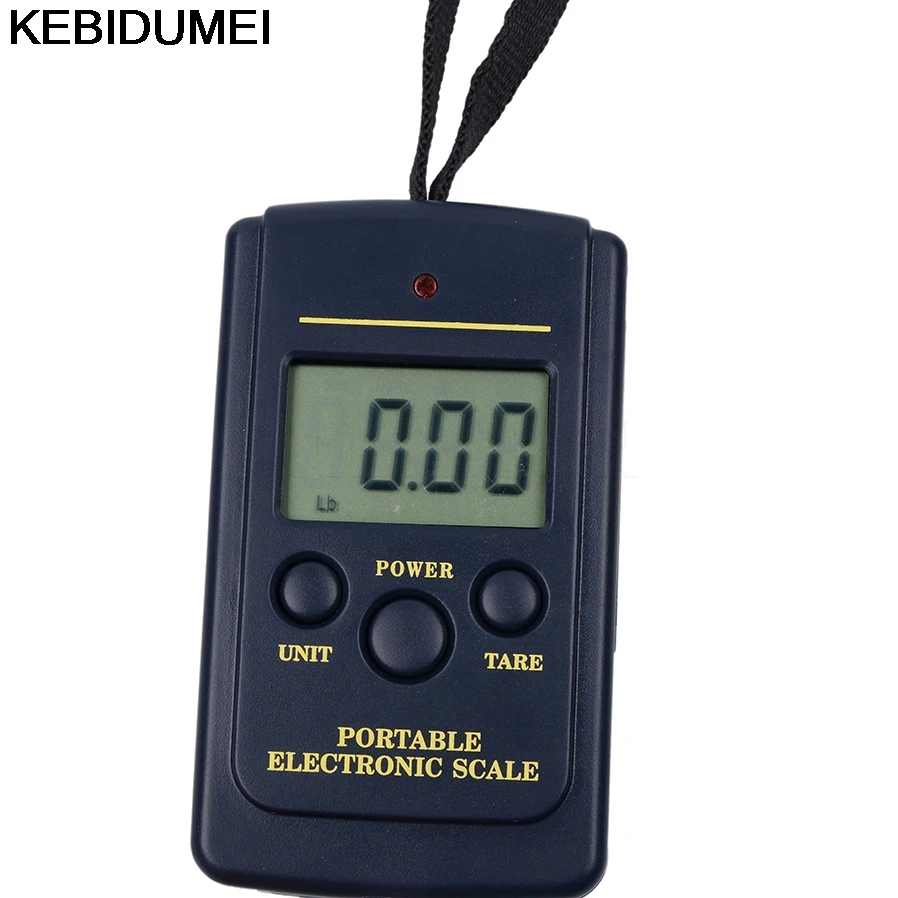 Electronic Luggage Scale 40kg/0.01g Mini Fishing Travel Weighting Suitcase Scale Hook Hanging Scale