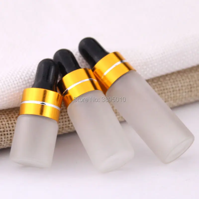 2ml 3ml 5ml frosted Glass Dropper Bottles For Essential Oil Mini Perfume Sampling portable bottles Mini Perfume Drop Vials F611