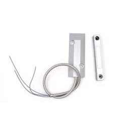 Sensor de puerta sin NC, persiana enrollable con cable de Metal, contacto magnético, interruptor de lengüeta para sistema de alarma de seguridad