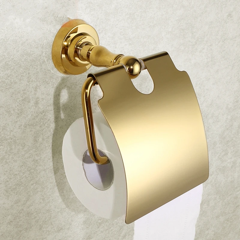 Gold Brass Copper High quality 4PCS/Set golden bathroom ware Bathroom hardware accessories Set