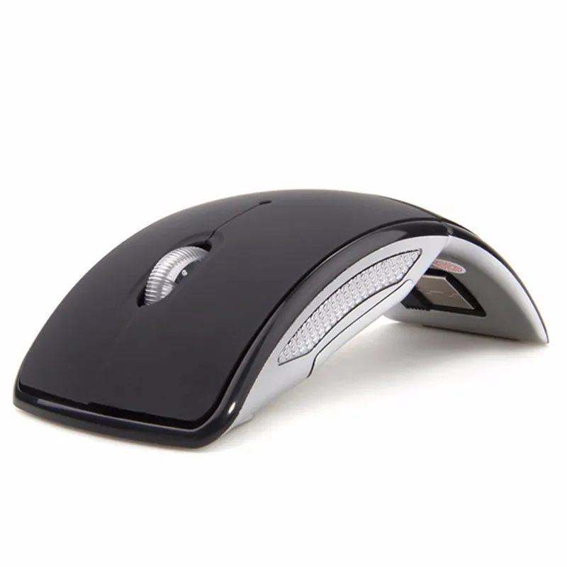 Mouse Wireless 2.4 Ghz Mouse Komputer Lipat Optical Mouse USB Receiver Untuk Laptop Komputer PC Desktop