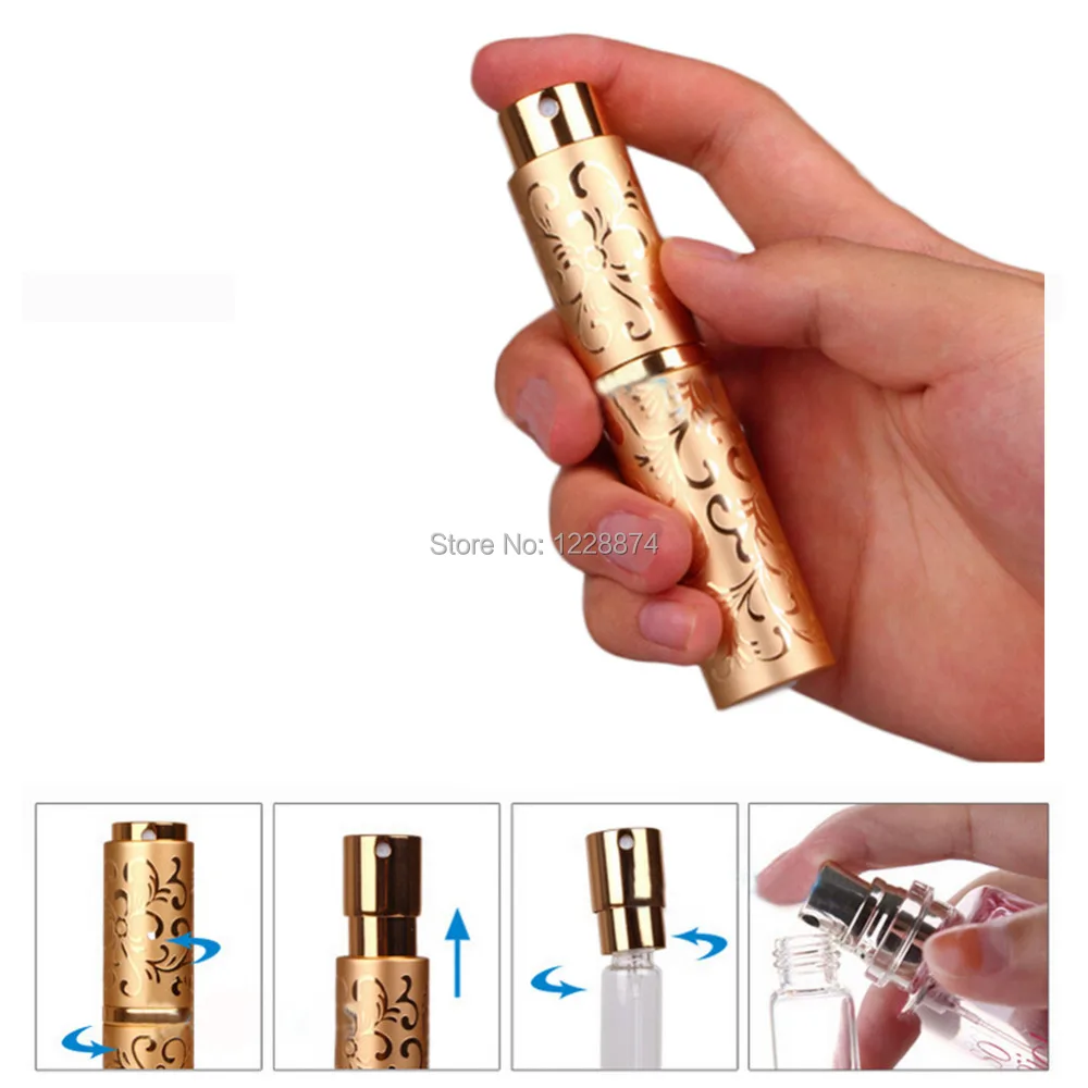 Mini vaporisateur portable de 10ml, bouteille de parfum de tous les jours, atomiseur de parfum africain, accessoires de voyage HI, pompe à parfum, contenant cosmétique