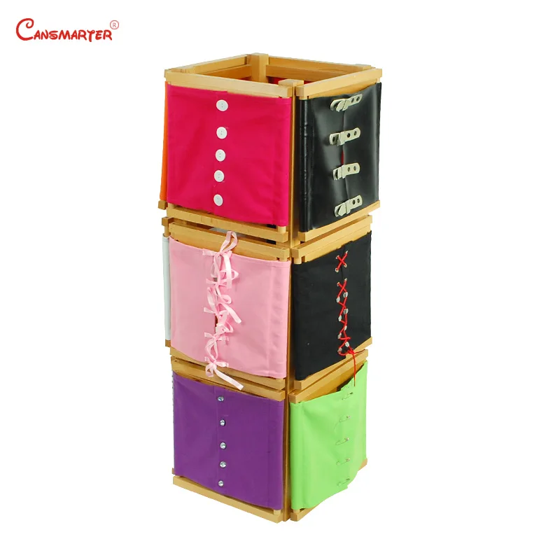 Montessori Learning Materials Life Skills Dressing Frame Stand Detachable Practices Educational Kids Teaching Aids Games Toys