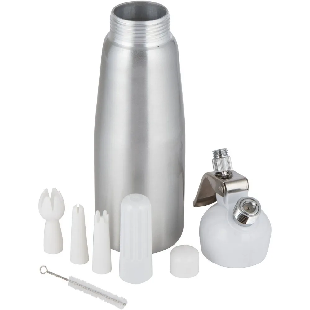 Free Shipping Supreme Quality 500ML Artisan Whipped Cream Dispenser, Cream Whipper with Decorating Nozzles (00230)