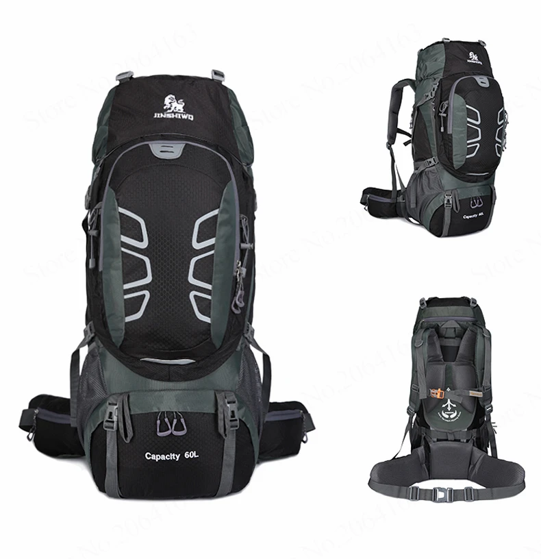60L Wasserdicht Klettern Wandern Outdoor Rucksack Frauen & Männer Tasche Camping Bergsteigen Rucksack Sport Bike Reisetaschen – Detail 8