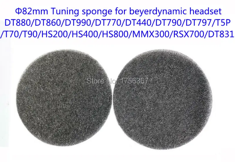 ปรับฟองน้ำสำหรับ Beyerdynamic DT440 DT660 T5P T70 T70P T90 T1 Custom One Pro HiFi หูฟังการปรับแต่งของผ้าฝ้าย