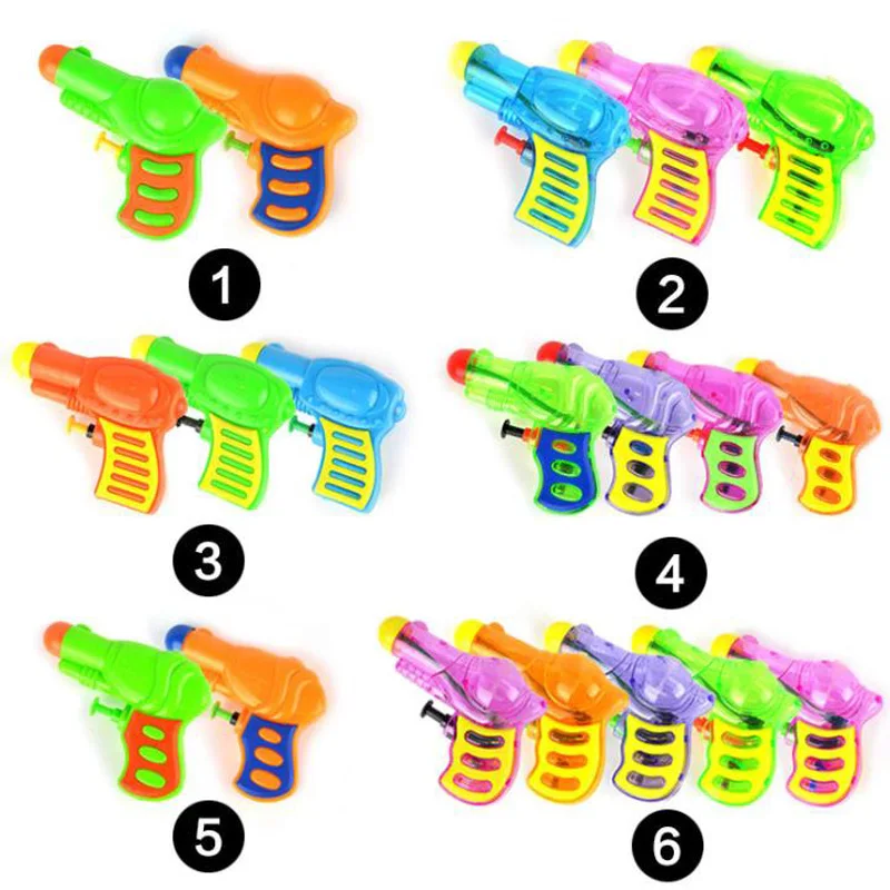 Mini Waternevel Kleine Waterpistool Effen Kleur Transparant Waterpistool Strand Zomer Kinderen Spelen Water Interactieve Speelgoed Gift