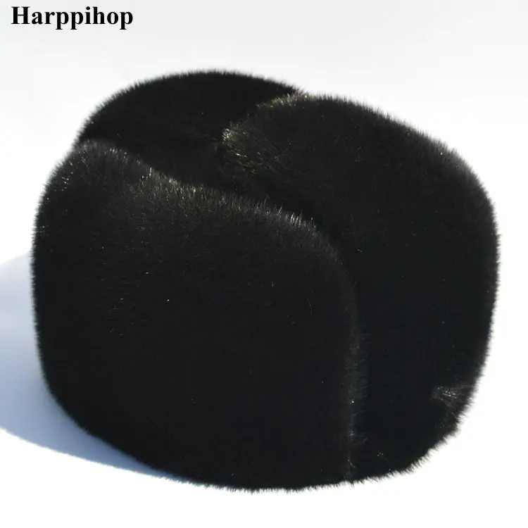 Autumn and winter mink fur casual the elderly mink hat fur hat lei feng hat for man