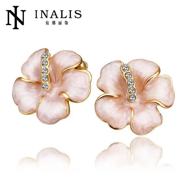 INALIS Fashion Flower Earrings Tassel Earrings Jewelry Women Mujer Moda orecchini E673