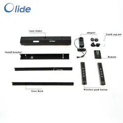 Olide Residential Automatic Sliding Door Operator,Black Electric Patio Door Opener