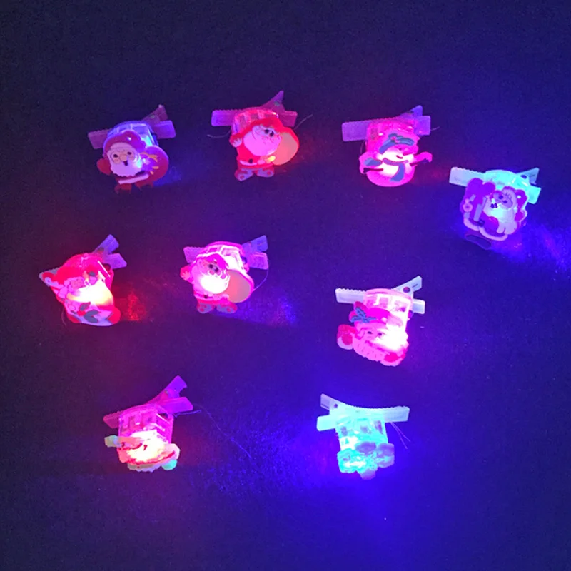 80pcs/lot Flishing Light Led Headwear For Christmas Party Xmas Decoration Colorful Headband Children Gift Santa Claus Glow Toys