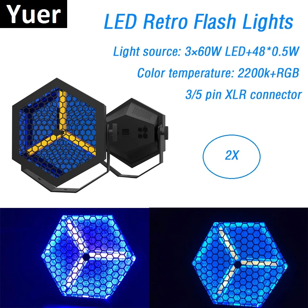 

2 Units Factory Sales 3X60W LED Retro Flash Lights Stage Par Lights DMX Control For Disco Dj Lights Stage Laser Projector Lights