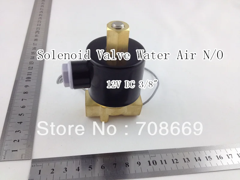 Electric Solenoid Valve Water Air N/O 12V DC 3/8