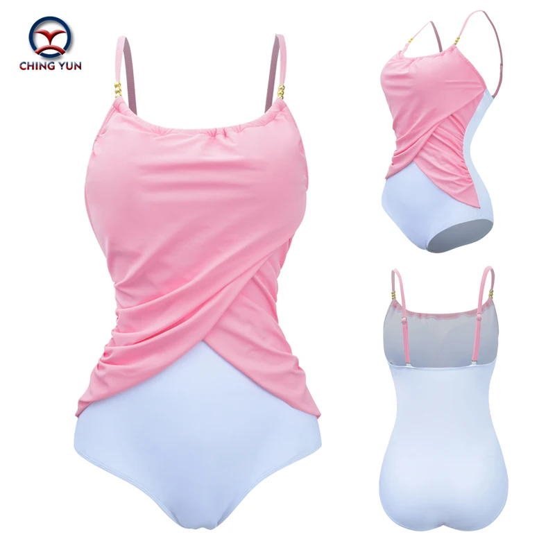 2019 Newest One Piece Swimsuit Women Bathing Suits Vintage Summer Beach Wear Swim  Plus Size Swimwear Bodysuit Monokini 5XL