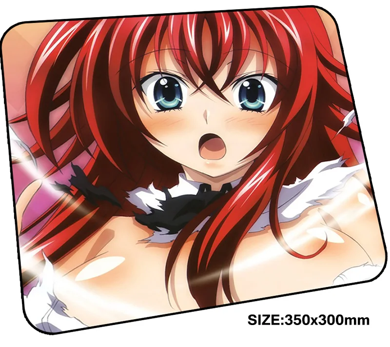 high school dxd pad mouse computador gamer mause pad 350x300mm padmouse present mousepad ergonomic gadget Birthday office mats