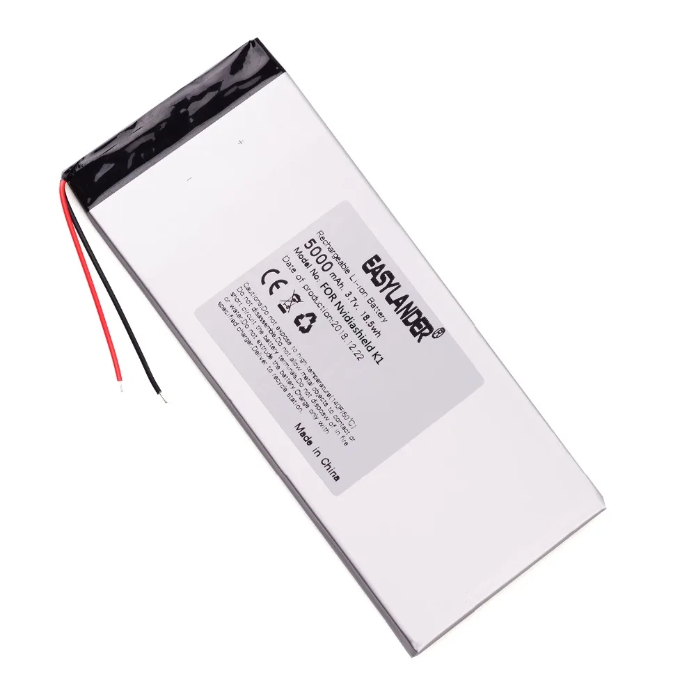 

Easylander 3.7V 3.8v 5000mah For Nvidiashield K1 8'' Tablet Battery 150*65*3.5mm shield K1 PLEASE READ DESCRIPTION