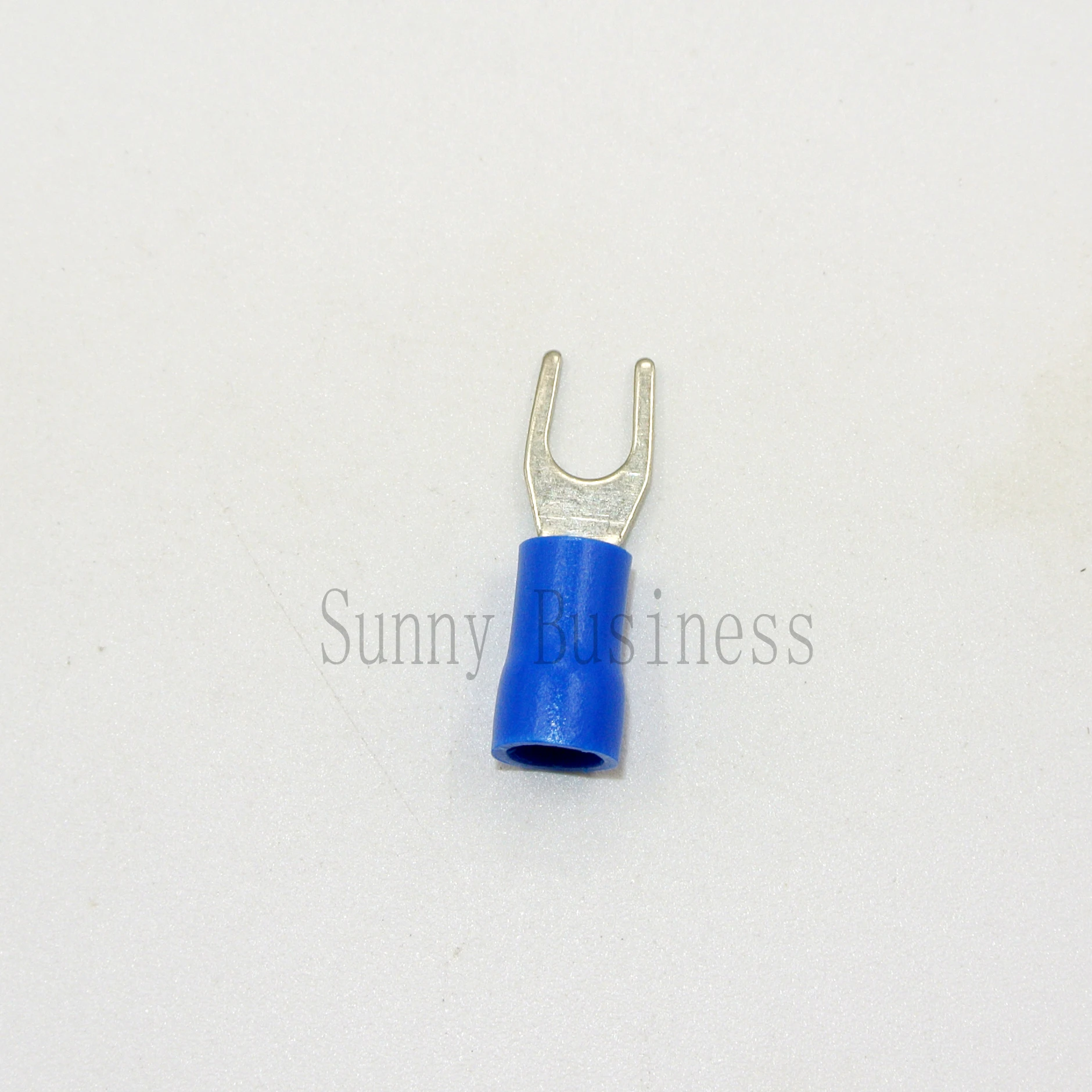 SV2-3.5 1000pcs/lot 16-14AWG #6 Blue Insulated Fork Terminals Electrical Crimp Connector