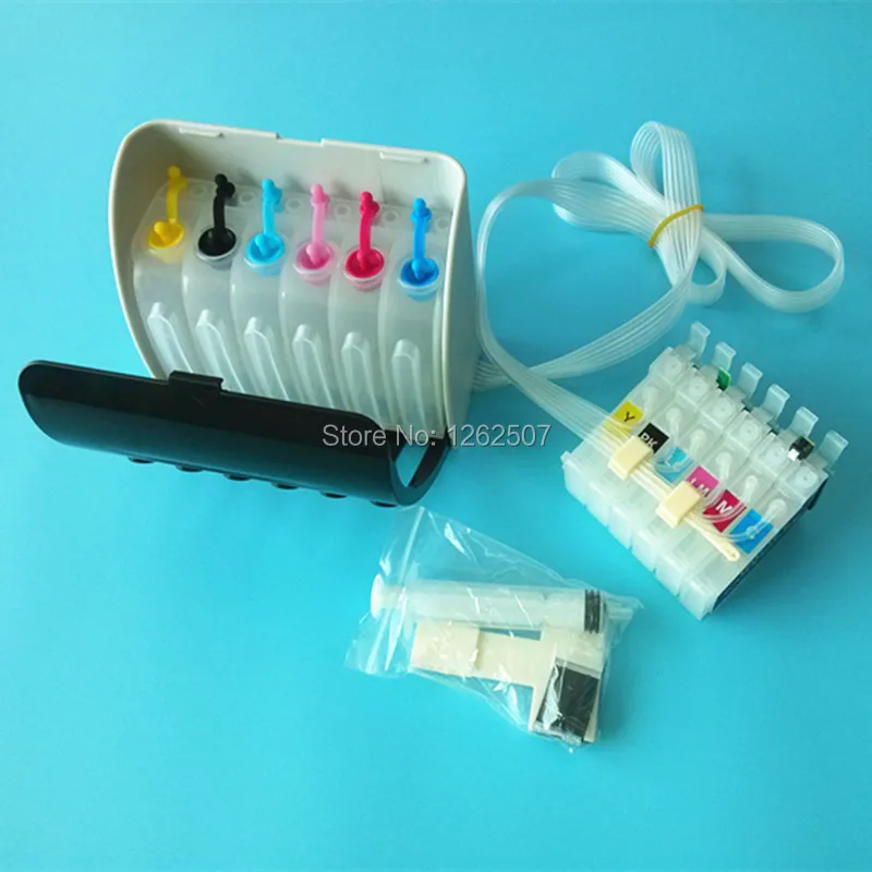 T0791-T0796 79 Doorlopende Inkttoevoersysteem Voor Epson Stylus Foto 1400 1500W P50 Artisan 1430 Px650 660 660 700W 710W 720