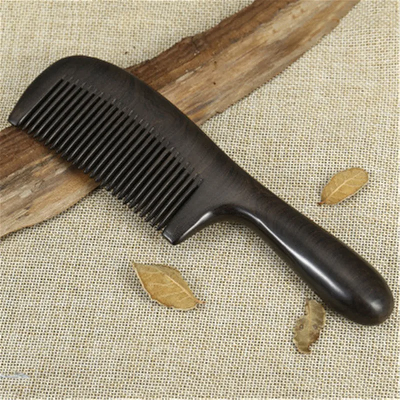 

Anti-static Sandalwood Wooden Hair Comb Handmade Thickened Long Handle Hair Brush Hair Styling Tool