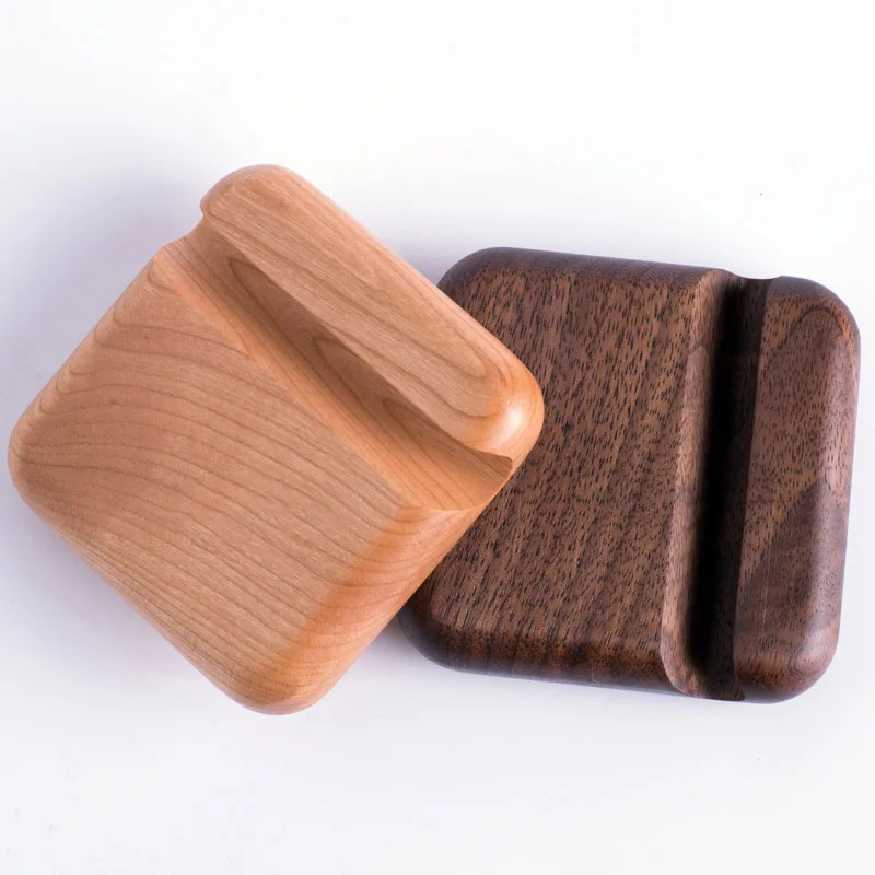 Solid wood Black walnut ,Cherry wood , Beech Desktop phone wooden Mobile Phone Holders & Stands