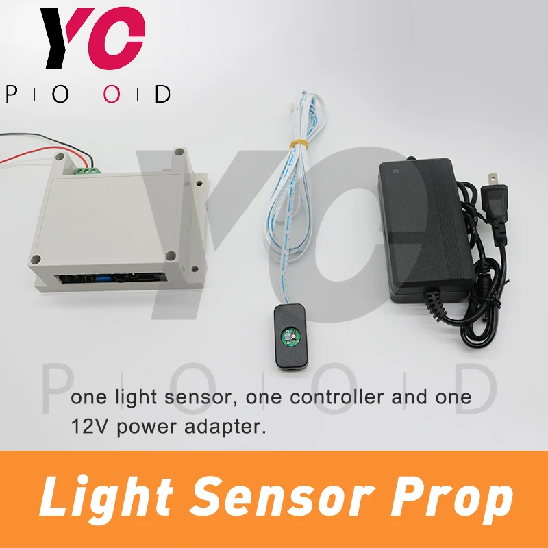 Light Sensor Prop Real Room Escape Game Use laser flashlight or torch strong light to shoot the light sensor to unlock YOPOOD