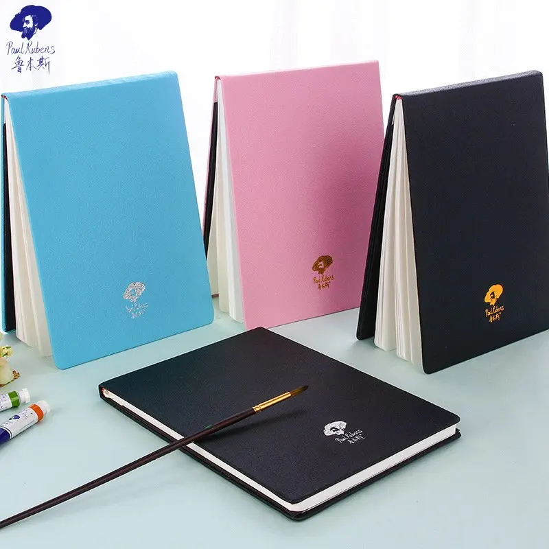 Paul Rubens Watercolor Painting Paper Pad 300g/m2 20 Sheets 100% Cotton Leather Cover Portable Art Aquarelle Watercolor Book