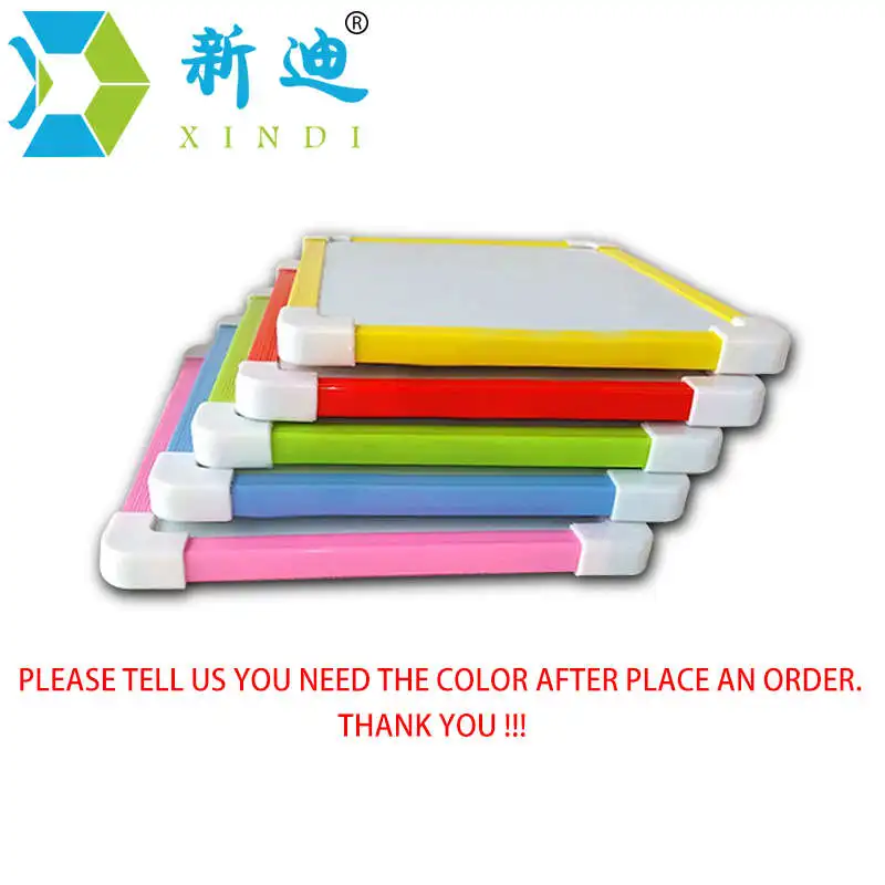 XINDI Magnetic Kids Whiteboard Dry Wipe Board 5 Colors Mini Drawing White boards 20.6*18.5cm Small Hanging Board Free Marker Pen