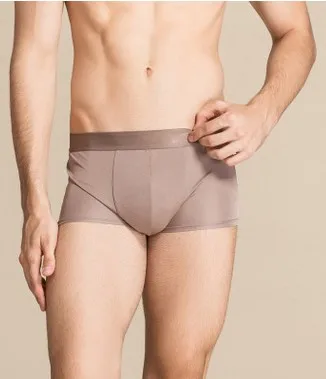 

100% mulberry silk male high-grade real silk boxer Comfortable breathable sexy chip waist boxer in the large code