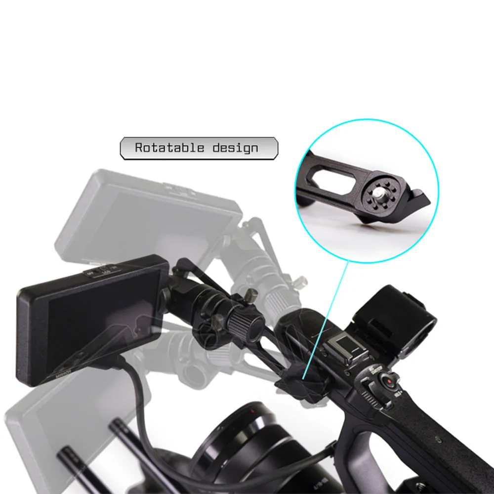 Lanparte Quick Release Monitor Extension Arm Adjustable EVF for Sony EVA1 FS5 FS7 Camera MEA-01