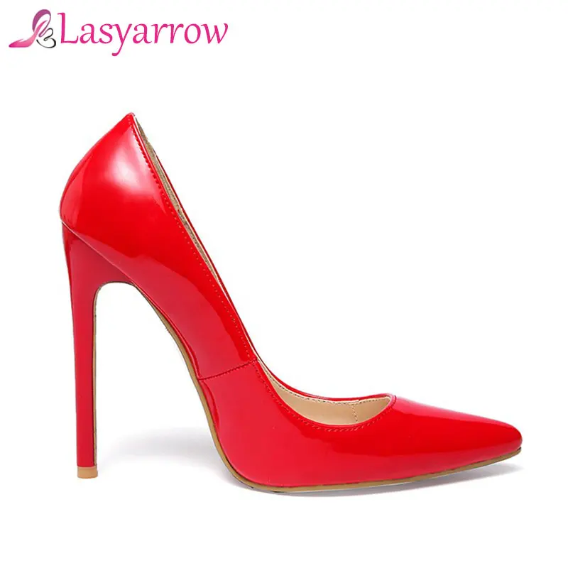 Lasyarrow  Shoes Woman High Heels Pumps 12CM Thin Heels Women Shoes Wedding Shoes Pumps Zapatos Mujer Sexy Ladies Shoes RM001