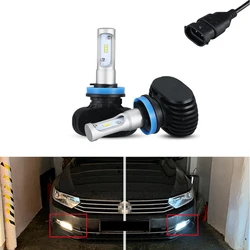 2x Canbus 6000k White 8000lm H8 Led front Fog light PTF Driving light For Passat B8 2015 2016 2017 2020+ Daytime running Light