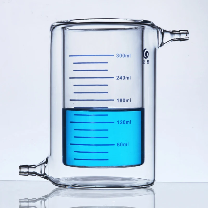 Thicken Double Layer Heat-resistant Glass Jacketed Beaker Photo-catalytic Reactor Photocatalytic Laboratory Equipment