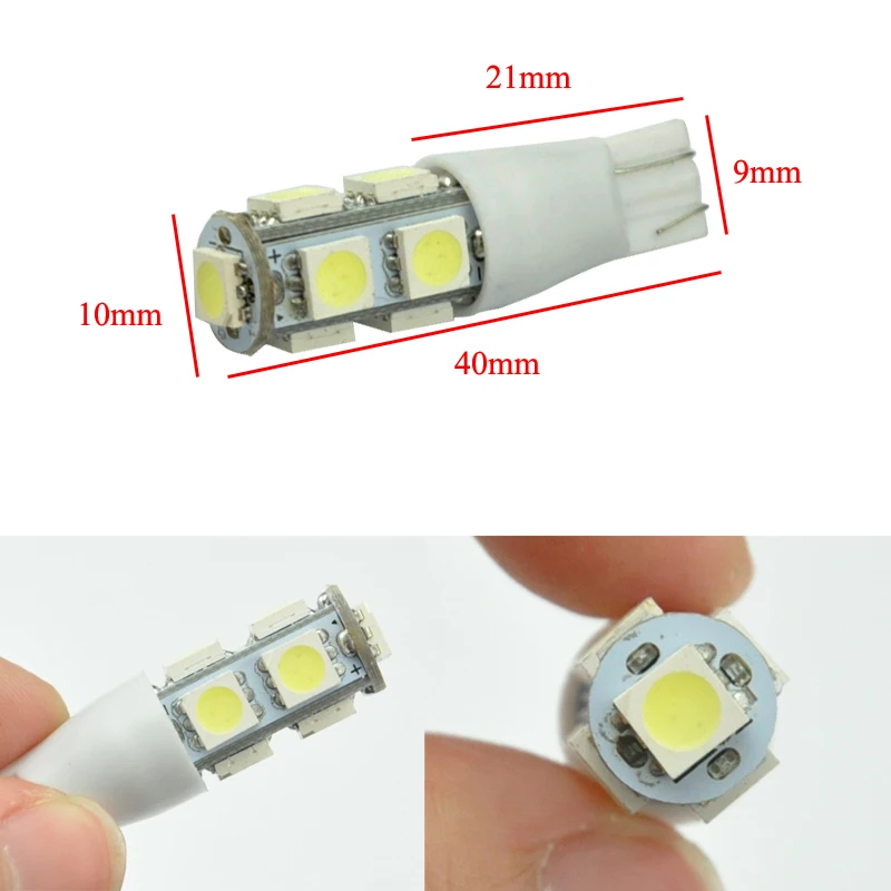 AutoEC T10 led 9 smd 5050 168 194 w5w strobe Auto led strobe flash LED Lamp Side Marker Lights Bulbs 2 MODE 100pcs/lot #LB57