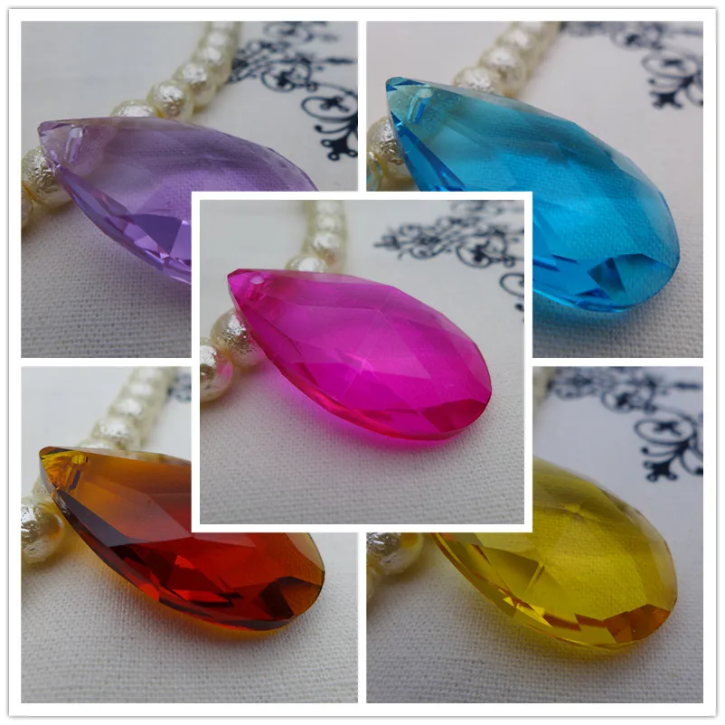 Pear Shape Crystal Bead Almond Chandelier Glass Pendant 16/22/28/38 MM Earring Necklace DIY Accessory Free Shipping Angel's Tear