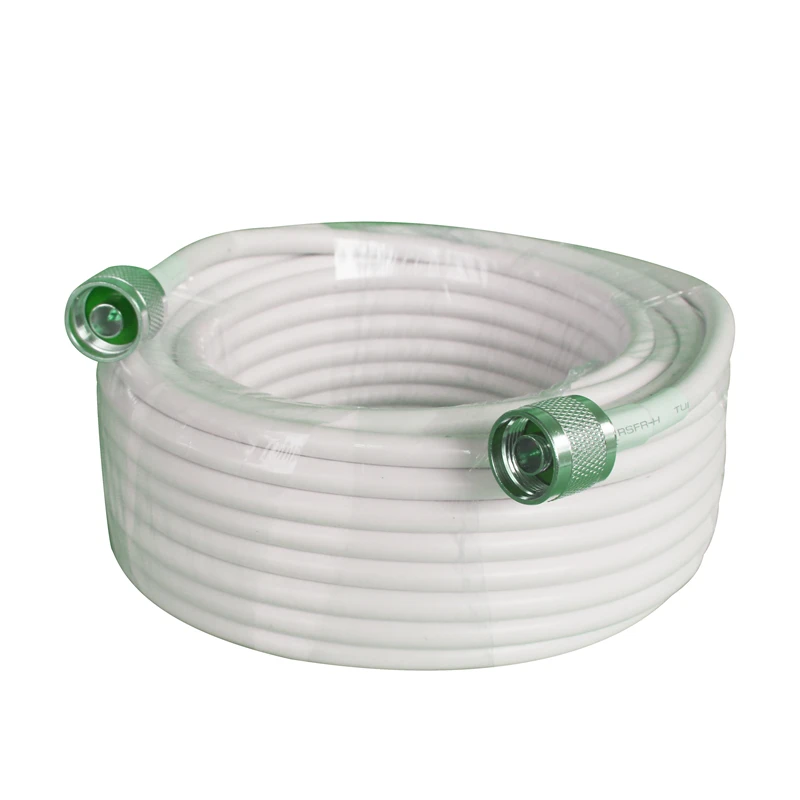 13 meters RG6 Low Loss Coaxial Cable 50ohm N Male to N Male Connector Communication Coax Cable For Mobile Phone Signal Booster