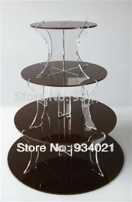 

Black 4 Tiers Acrylic Cupcake Holders,Cupcake Stands