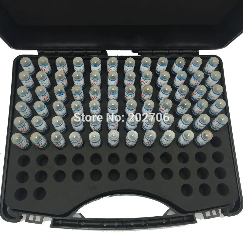 71pcs/set 0.3-1.00mm Precision Steel Pin Gauge 0.3-1 step 0.01mm Smooth Plug Gauge Hole Gauge set pin Measuring Tool with box