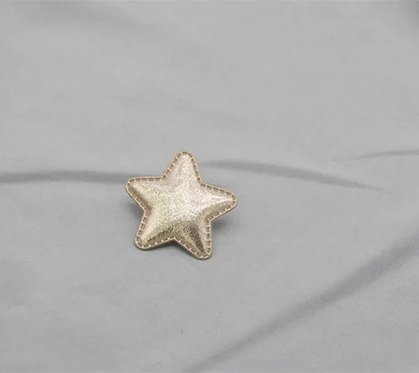 Shiny Star Padded Patches for Clothes, Sewing Supplies Decoration, Sew-on, Powder, 4.5cm, 30Pcs Lot