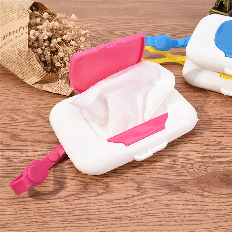 4Colors Baby Travel Wipe Case Child Wet Wipes Box Changing Dispenser Storage Holder Tissue Boxes 16*12cm*4