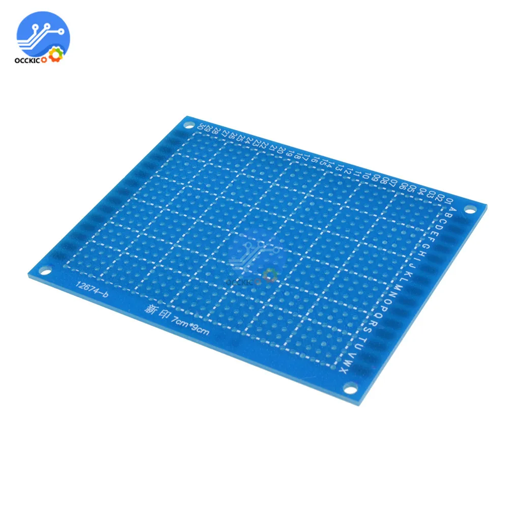 1pcs 7x9 cm one Side Prototype PCB Tinned Universal Printed Circuit Module Prototype Board Stripboard For Arduino