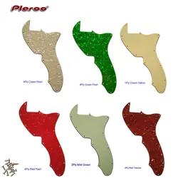 Pleroo Custom Guitar Parts - For US Tele 69 Thinline Guitar Pickguard Blank With 12 Screw Holes Scratch Plate Multicolor Choice