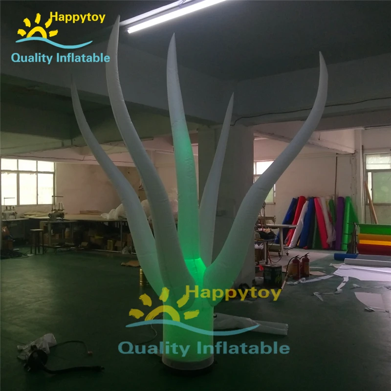 Promotional Beach Event Giant Beautiful Standing Lighting Inflatable Palm Tree For Party /Stage Decorations