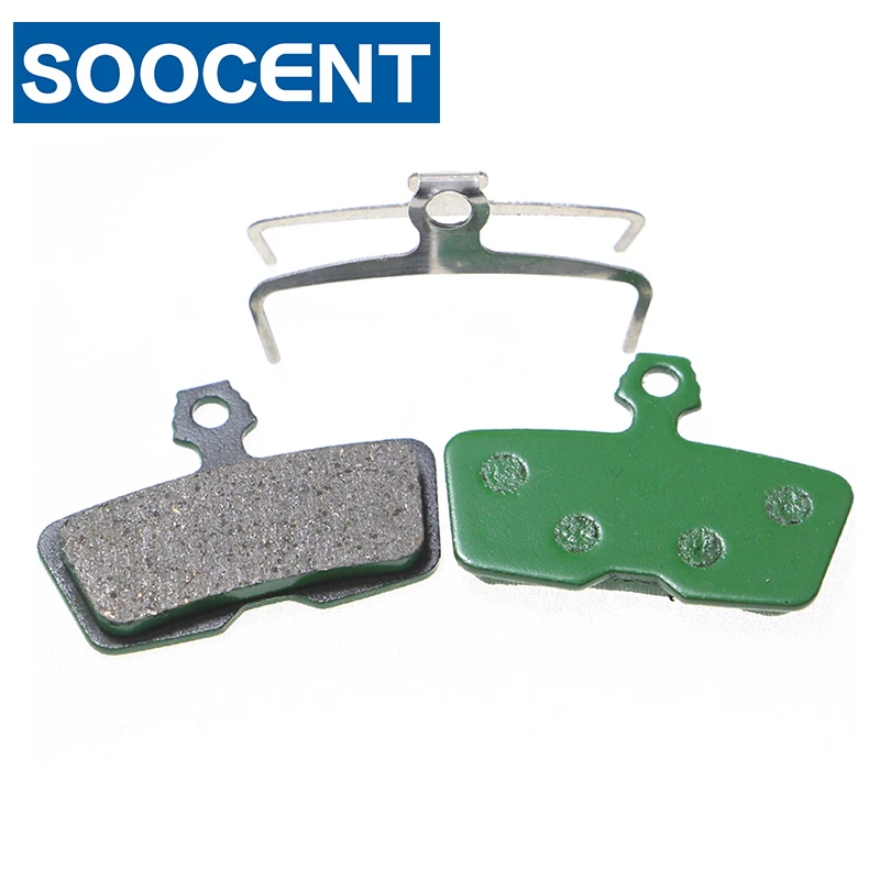 4 Pairs Green Bicycle Disc Brake Pads for Avid Code R 2011-2012 / Sram Red 22 / S-700 MTB Mountain Road Bike Parts