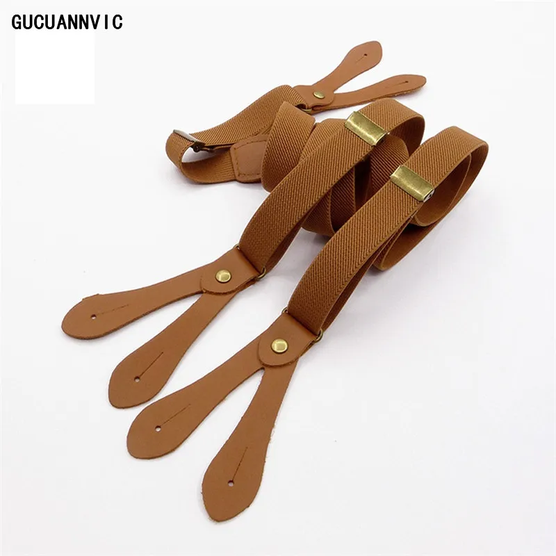 2*100Cm Men's Suspenders 6 Buckles Women's Suspenders Adjustable Elasticity Braces Tactical Suspensors For Men's Harness Men