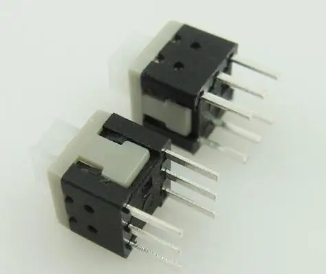 20pcs/lot 5.8x5.8 mm 5.8 * 5.8 mm self locking switch button dip switch 6 pins touch button key switch attacked