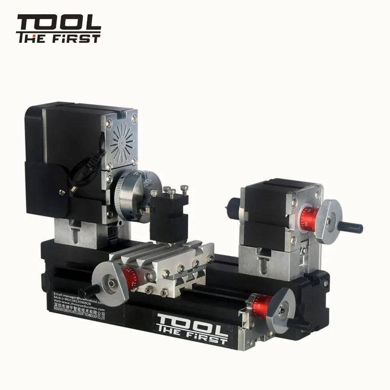 Thefirsttool TZ20002MG Mini Metal Lathe B Machine with 12000r/min 60W Motor Larger Processing Radius DIY Tools Chrildren\'s Gift